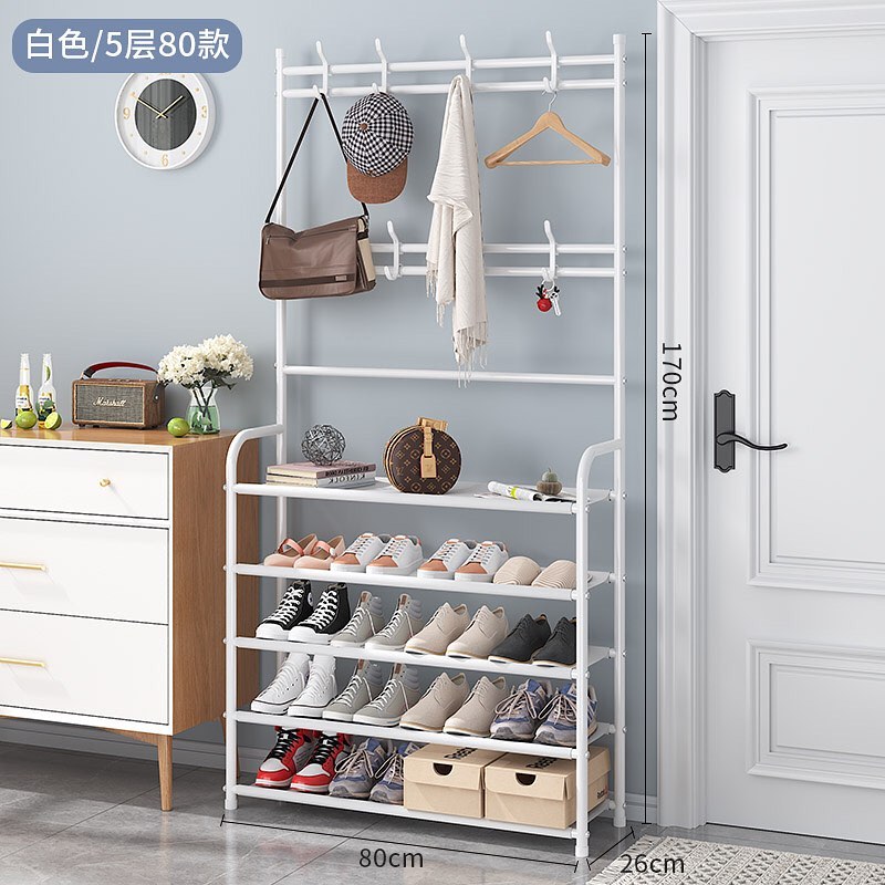 ✨PREORDER✨ Floor coat rack shoe rack integrated bag rack household shoe hat rack bedroom living room simple door hanger storage
Size 80cm $36
Size 60cm $34