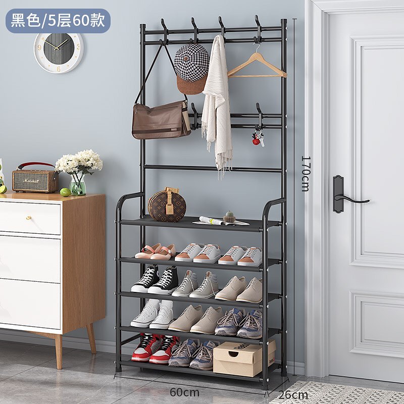 ✨PREORDER✨ Floor coat rack shoe rack integrated bag rack household shoe hat rack bedroom living room simple door hanger storage
Size 80cm $36
Size 60cm $34