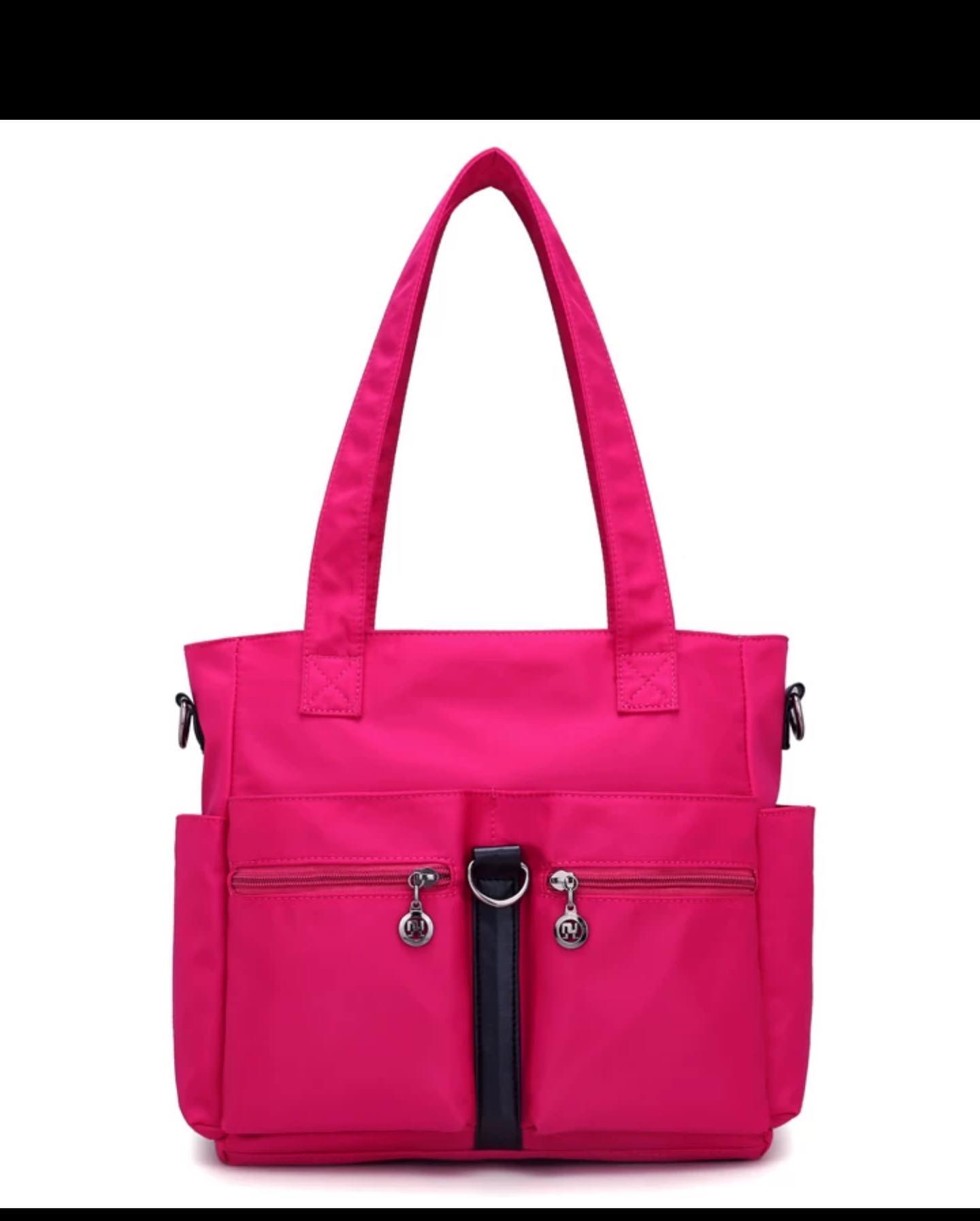 ✨PREORDER✨ new simple and versatile fashion trend waterproof Oxford nylon cloth multi-pocket one-shoulder Messenger handbag for women