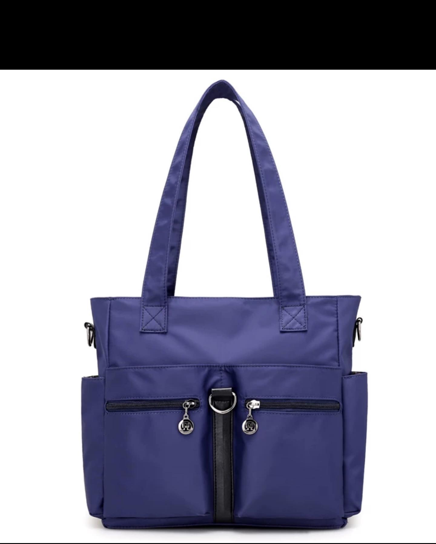 ✨PREORDER✨ new simple and versatile fashion trend waterproof Oxford nylon cloth multi-pocket one-shoulder Messenger handbag for women