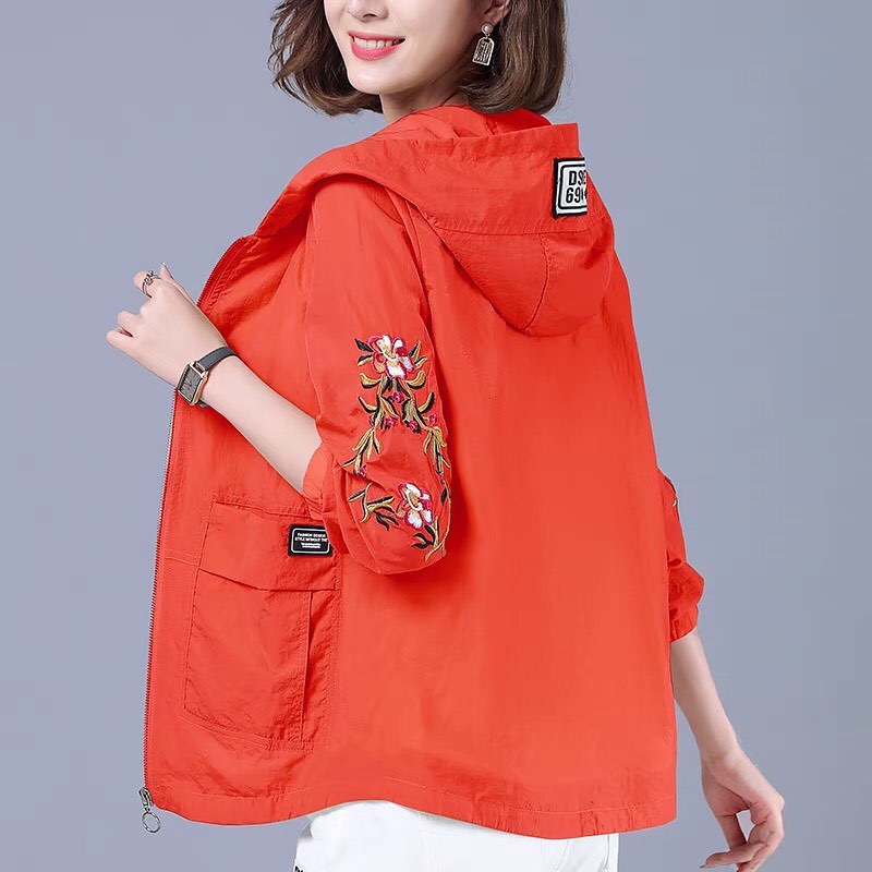❤️PREORDER❤️
Spring thin short coat 2021 new breathable sunscreen women loose middle-aged mother wear summer sunscreen
Size M-4XL
