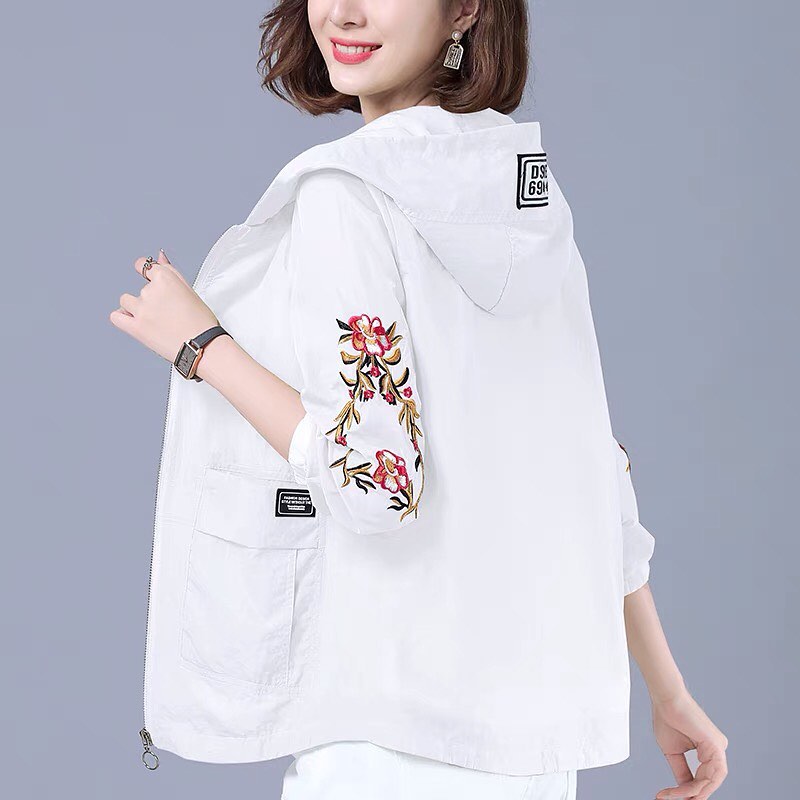 ❤️PREORDER❤️
Spring thin short coat 2021 new breathable sunscreen women loose middle-aged mother wear summer sunscreen
Size M-4XL
