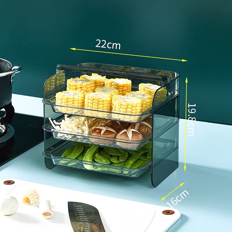 ✨INSTOCK✨ Kitchen store rack multi-layer hot pot preparation side dish net red multi-functional dish vegetable tray