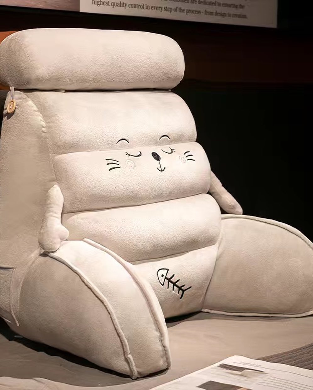 ✨PREORDER✨ Bedside cushion soft bag pillow large backrest bed playing mobile phone dormitory reading pillow tatami sofa waist cushion