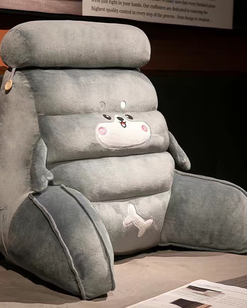 ✨PREORDER✨ Bedside cushion soft bag pillow large backrest bed playing mobile phone dormitory reading pillow tatami sofa waist cushion