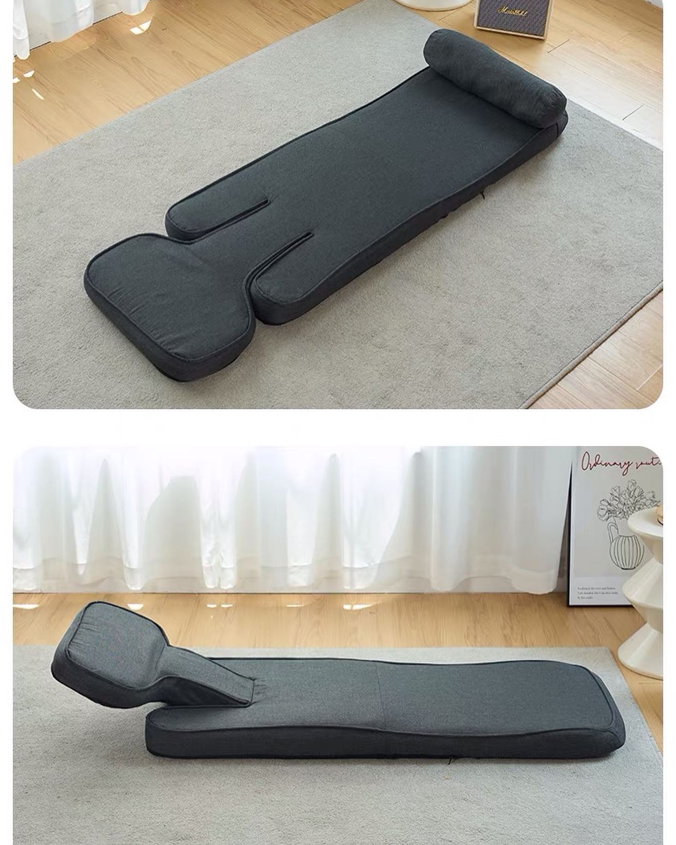 ✨PREORDER✨ Lazy sofa, tatami, reclining, bay window, balcony, high backrest, waist support, multifunctional small sofa, folding chair