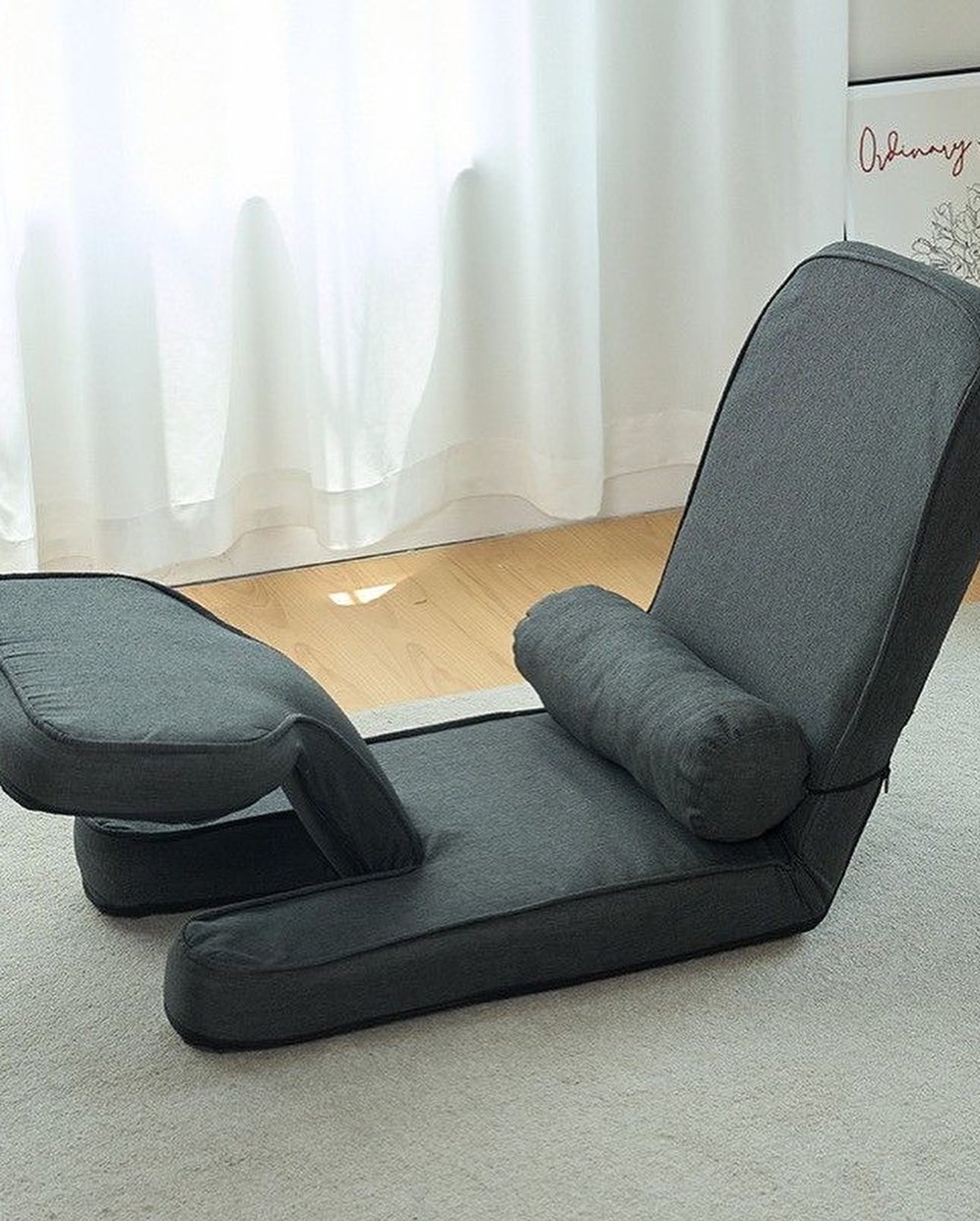 ✨PREORDER✨ Lazy sofa, tatami, reclining, bay window, balcony, high backrest, waist support, multifunctional small sofa, folding chair