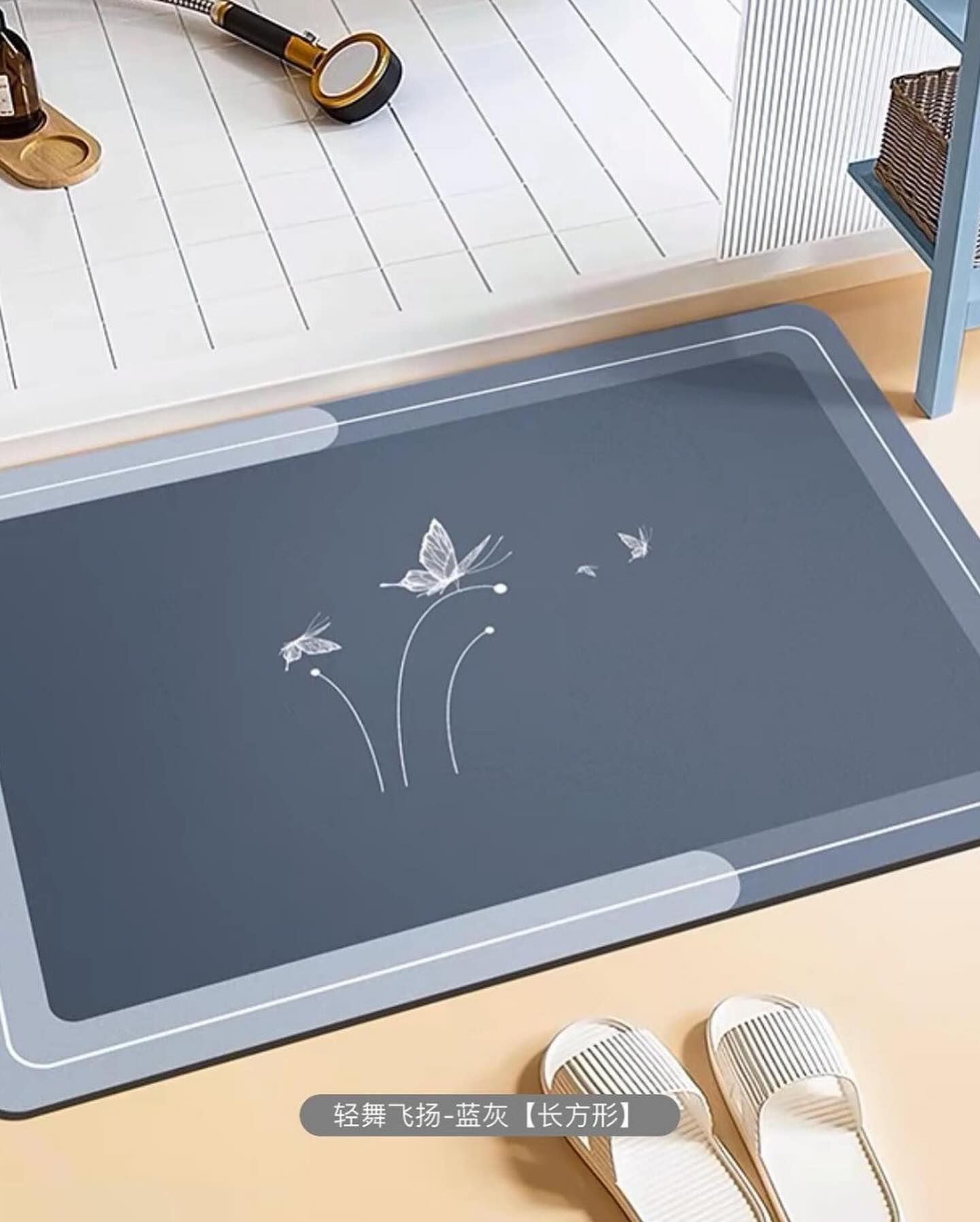 ✨PREORDER✨ Bathroom non-slip floor mat diatom mud absorbent carpet kitchen door toilet non-slip mat bathroom thickened foot mat