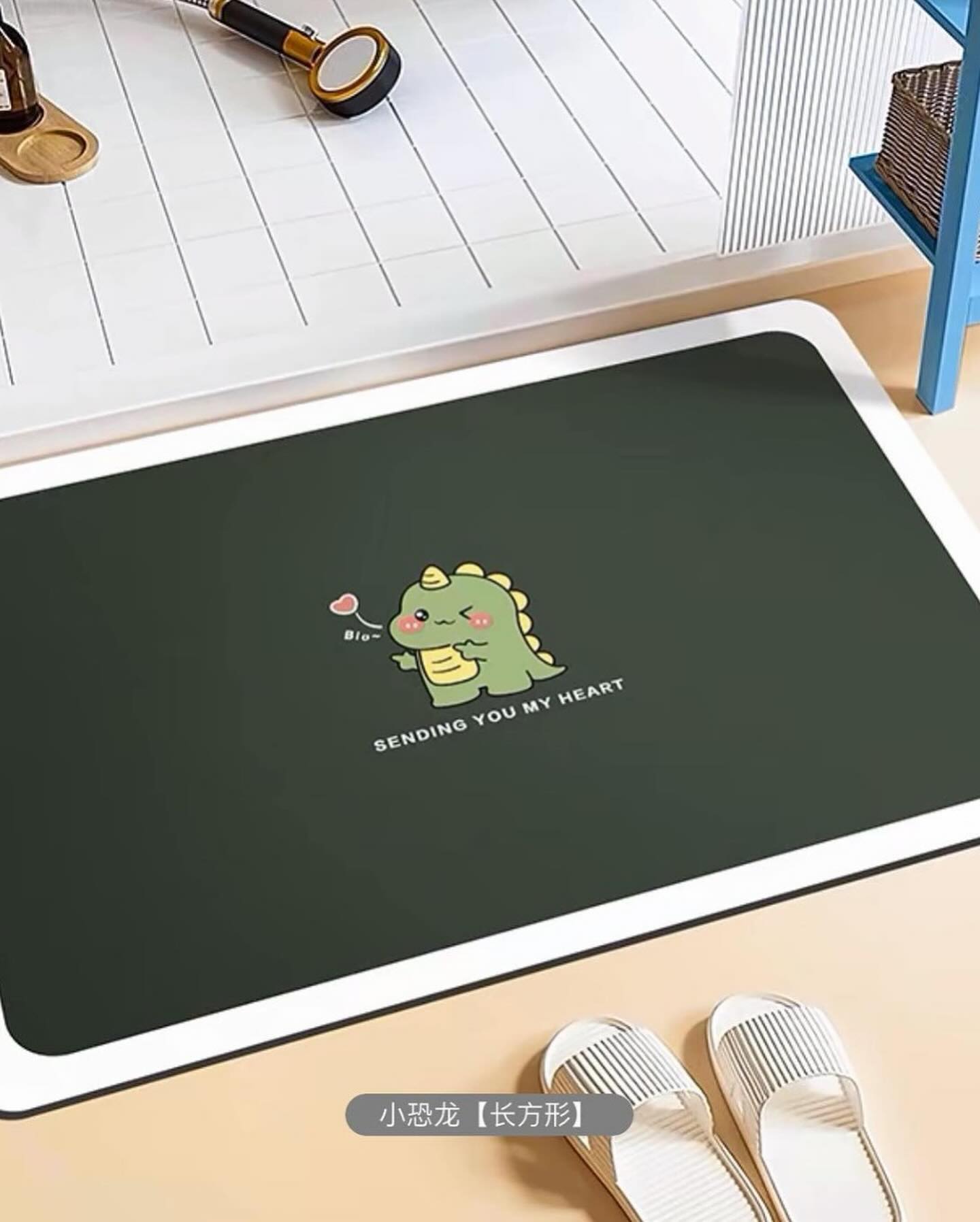 ✨PREORDER✨ Bathroom non-slip floor mat diatom mud absorbent carpet kitchen door toilet non-slip mat bathroom thickened foot mat