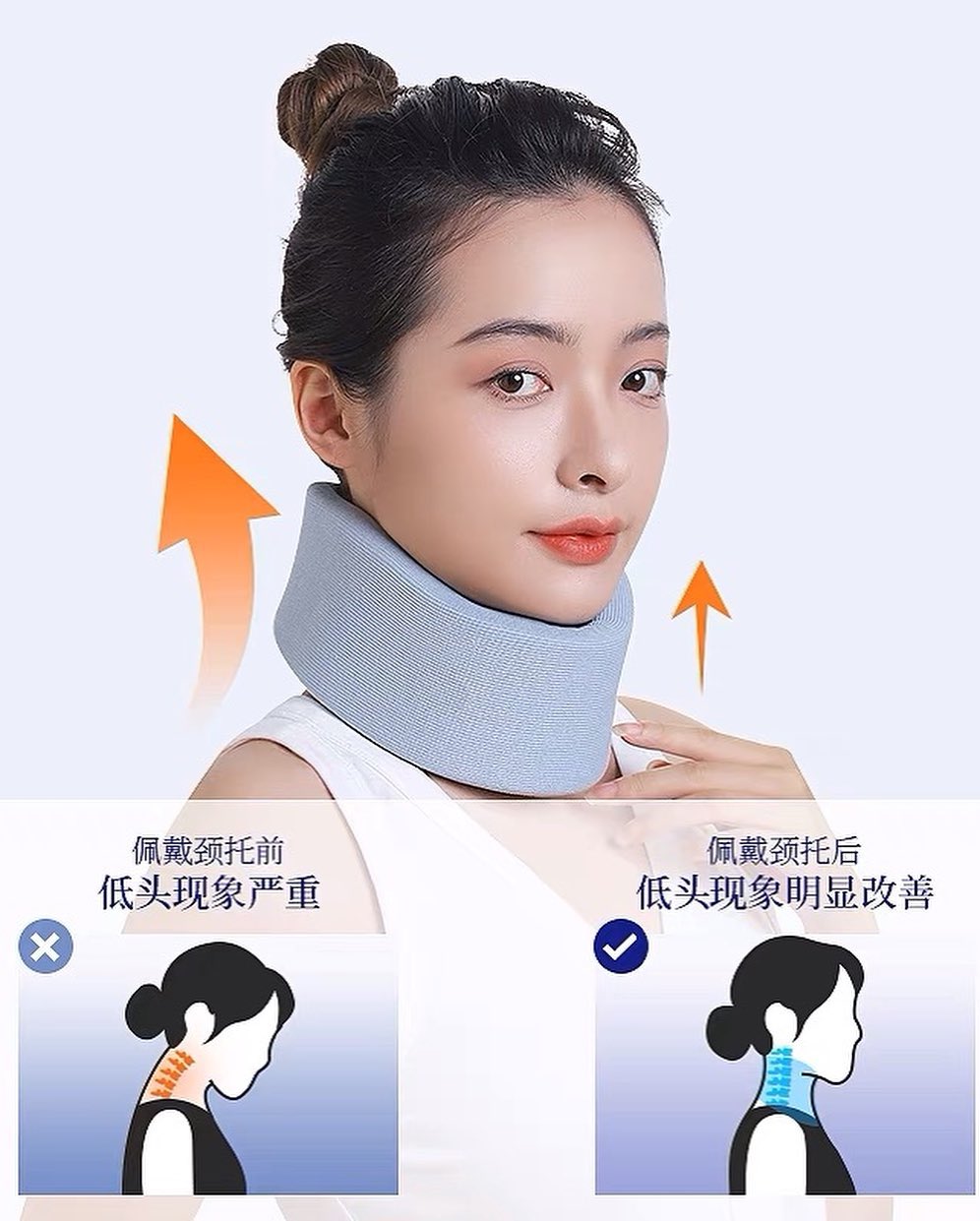 ✨PREORDER✨ Neck brace anti-lower neck forward tilt corrector home physiotherapy traction artifact fixed support cervical spine neck protector