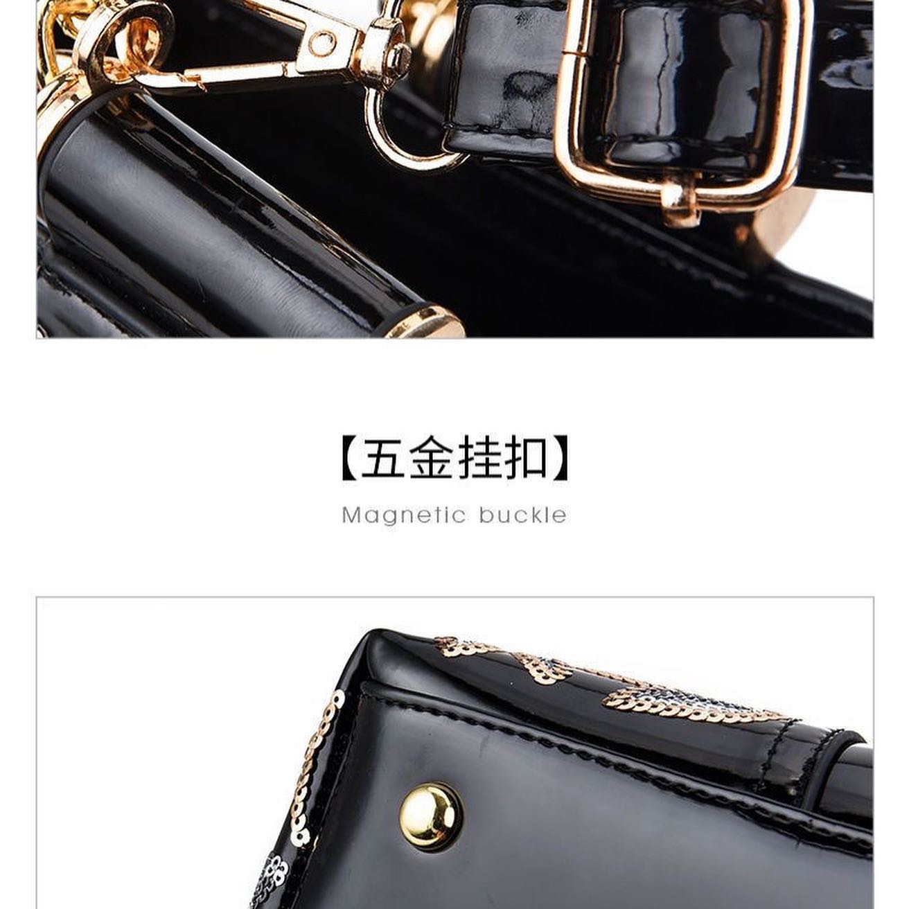 ✨PREORDER✨New Patent Leather Glossy Women’s Bag Mother’s Bag Bridal Bridesmaid Handheld Large Capacity Single Shoulder Crossbody Bag