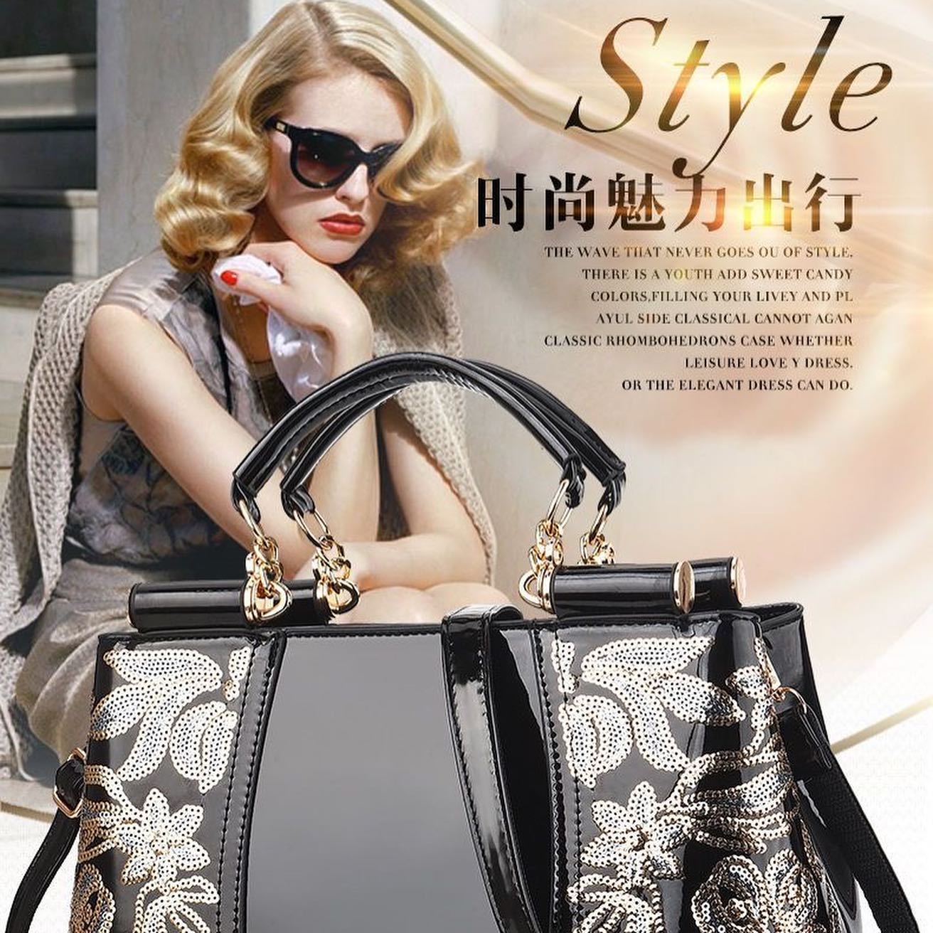 ✨PREORDER✨New Patent Leather Glossy Women’s Bag Mother’s Bag Bridal Bridesmaid Handheld Large Capacity Single Shoulder Crossbody Bag