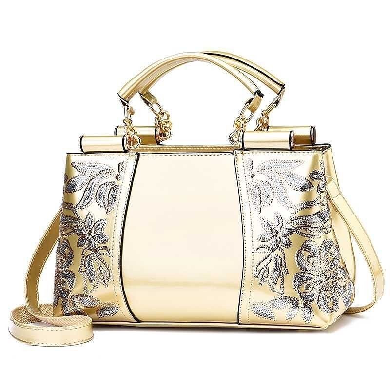 ✨PREORDER✨New Patent Leather Glossy Women’s Bag Mother’s Bag Bridal Bridesmaid Handheld Large Capacity Single Shoulder Crossbody Bag