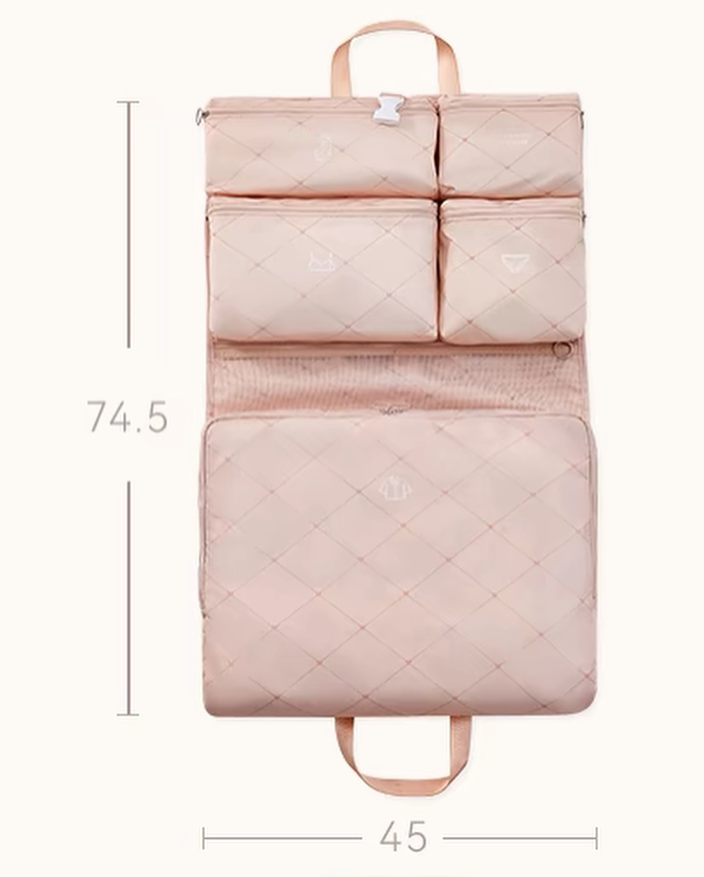 ✨PREORDER✨ Lixu travel storage bag suitcase storage bag
Available in Pink / Biege