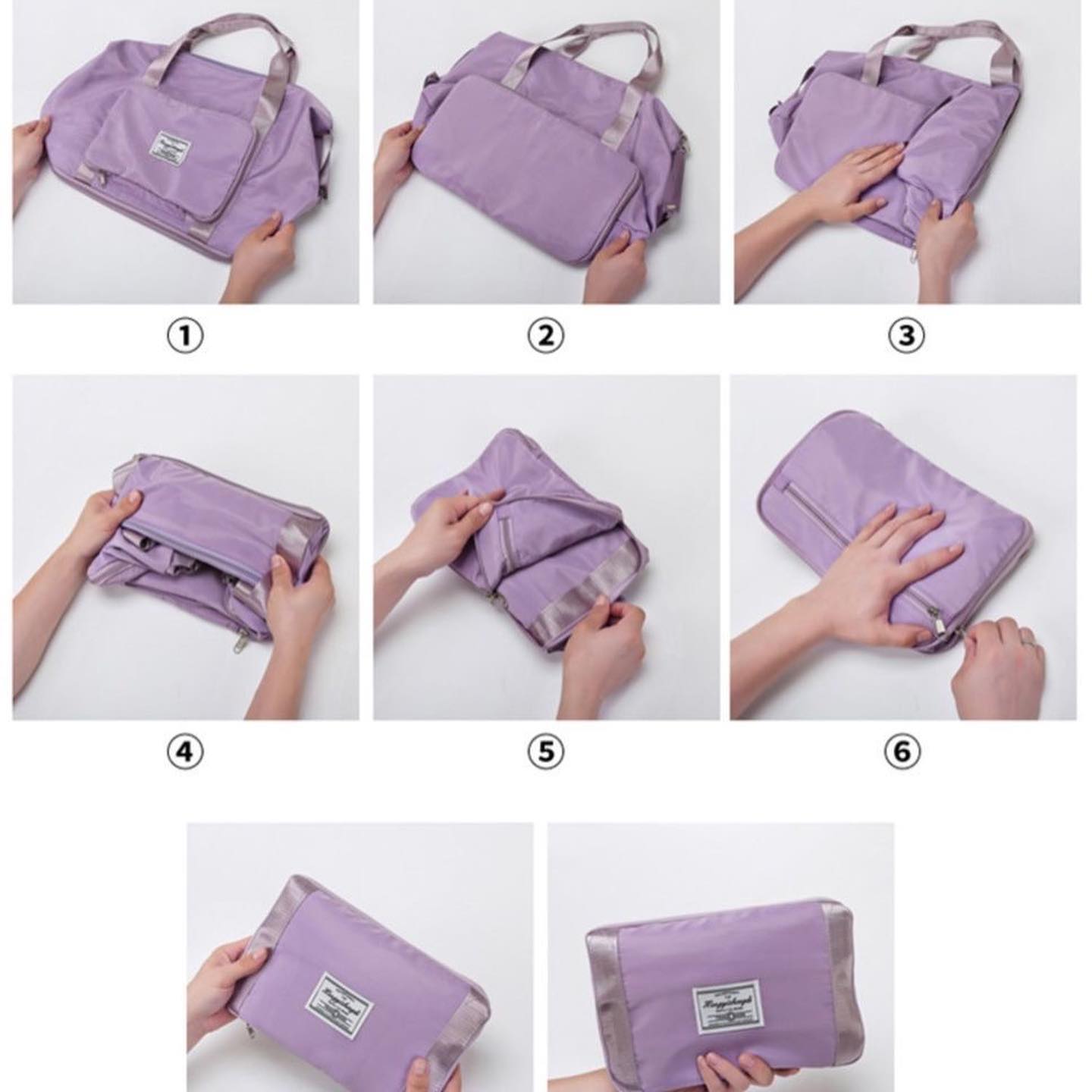 ✨PREORDER✨ Large-capacity portable travel bag for women waiting for childbirth, storage bag for short-distance travel, trolley luggage bag, foldable backpack