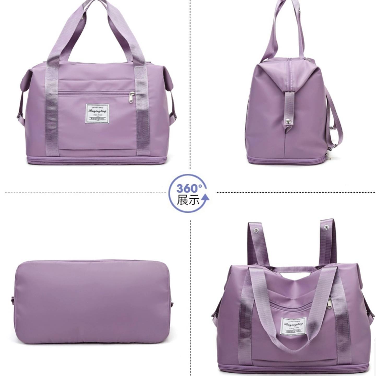 ✨PREORDER✨ Large-capacity portable travel bag for women waiting for childbirth, storage bag for short-distance travel, trolley luggage bag, foldable backpack