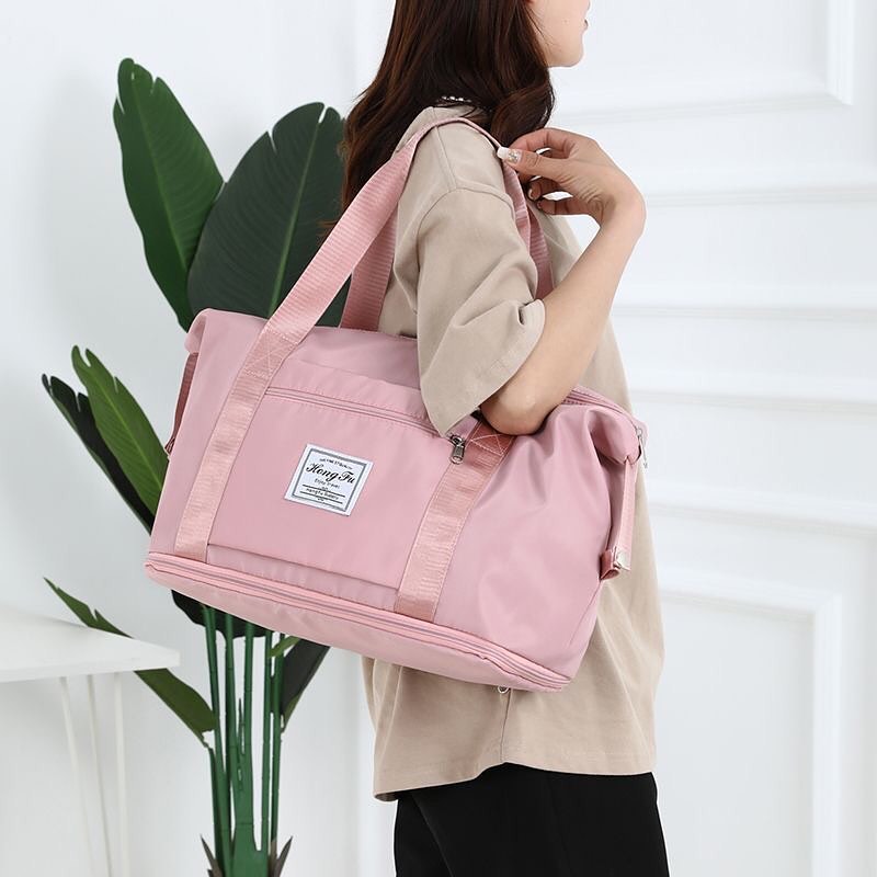✨PREORDER✨ Large-capacity portable travel bag for women waiting for childbirth, storage bag for short-distance travel, trolley luggage bag, foldable backpack