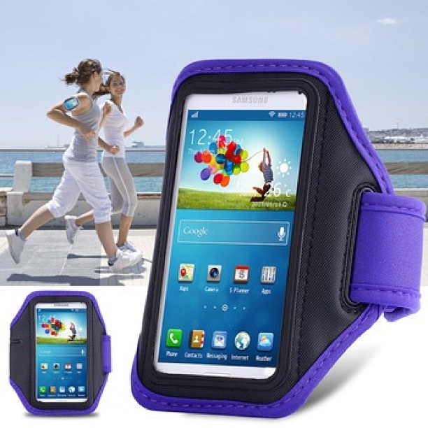 Instock waterproof sports running armband leather case for Samsung galaxy S5/4/3 mobile phone holder