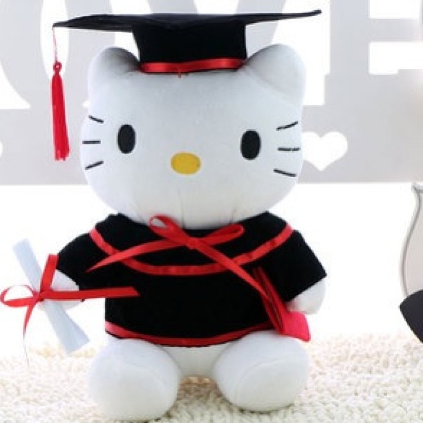 Hello kitty graduation doll 20 cm