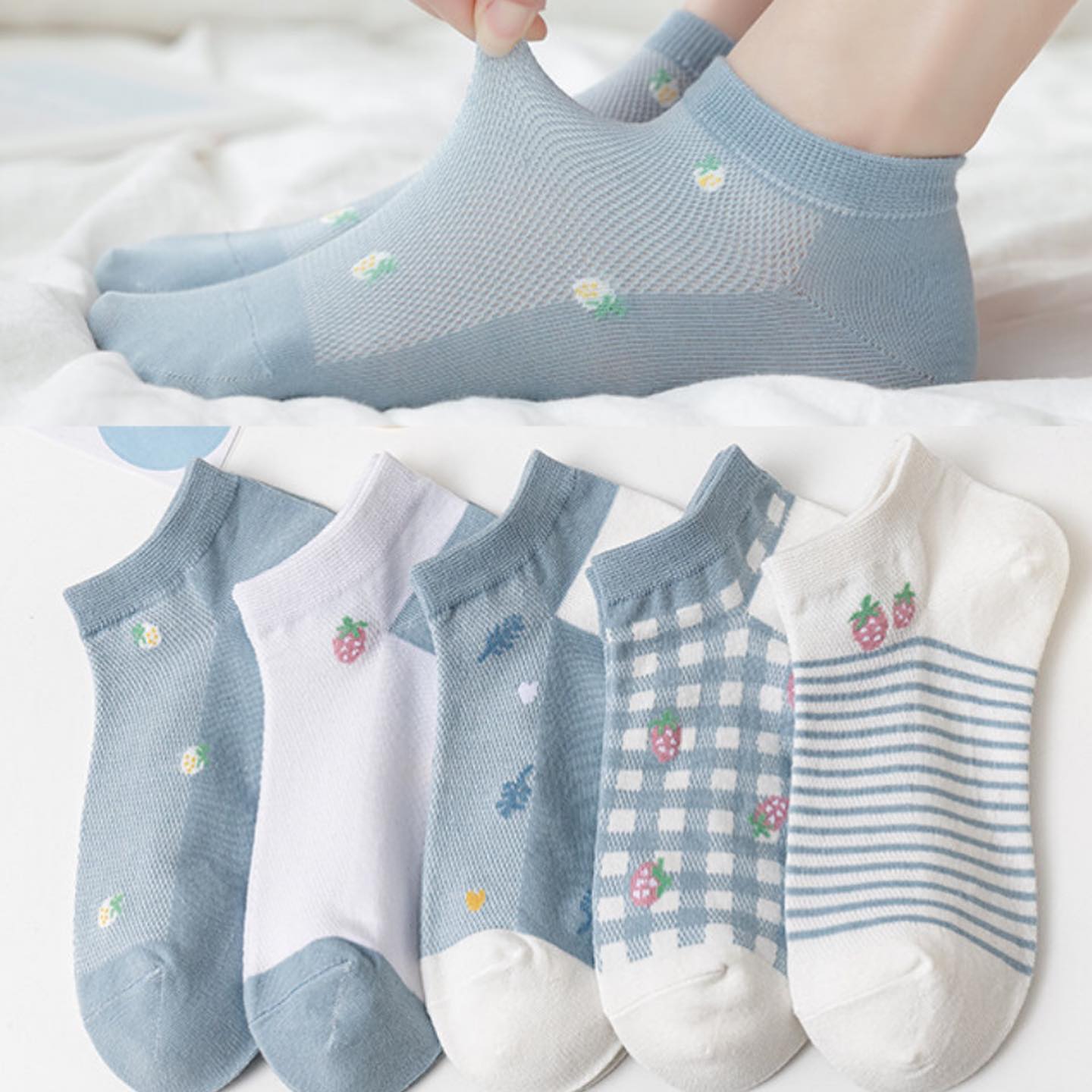 ✨PREORDER✨ New mesh socks female Korean version summer