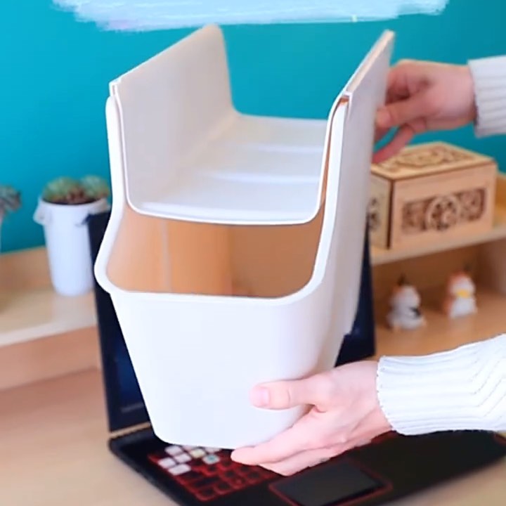 ❤️PREORDER❤️package storage box office double-decker briefcase rack with wheel debris storage box