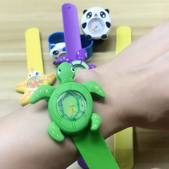 ✨PREORDER✨ Children's toy watch electronic watch pop ring little boy girl  toddler super cute cartoon jelly pat watch - HoneyBee Brunei