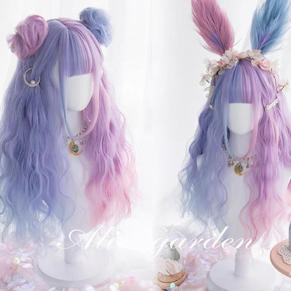 ❤️PREORDER❤️
Alice Garden Harajuku soft sister Lolita wig "Little Rabbit Bonnie" candy color Lolita long curly hair