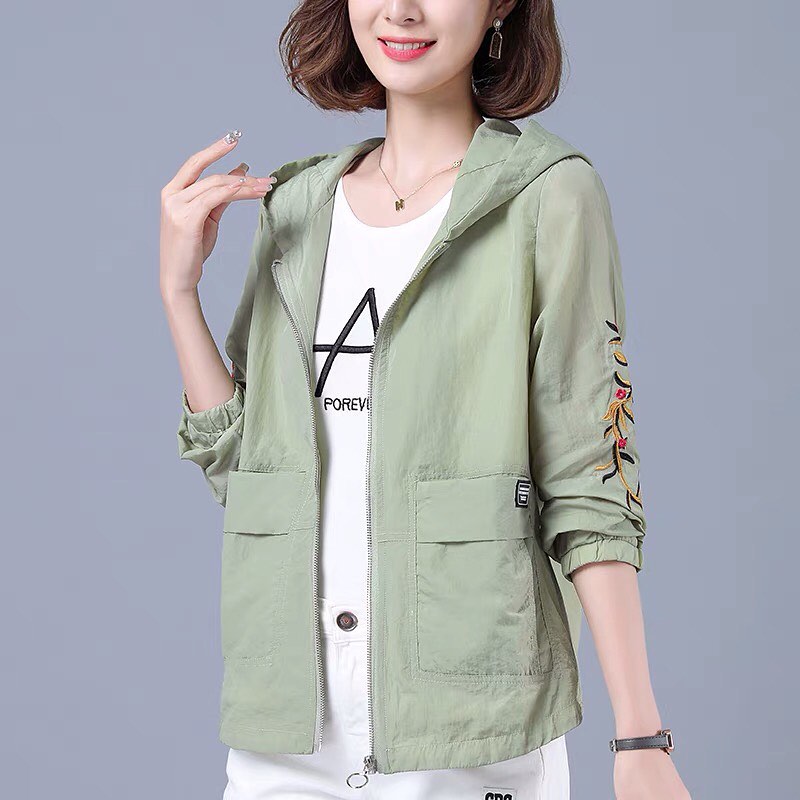 ❤️PREORDER❤️
Spring thin short coat 2021 new breathable sunscreen women loose middle-aged mother wear summer sunscreen
Size M-4XL
