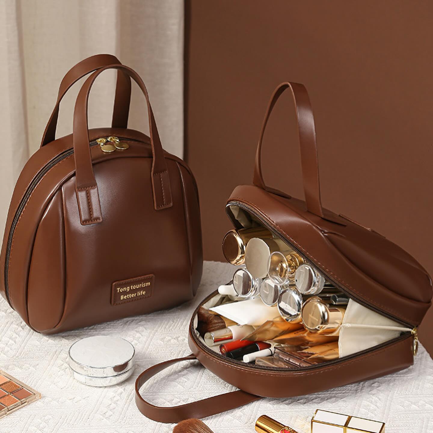 ✨PREORDER✨ High-End Portable Cosmetic Handbag
Available in Brown/Pink/White