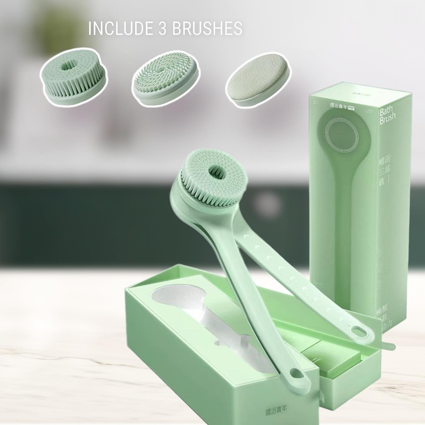 ✨PREORDER✨ Electric Bath Brush Double Handle Back Rubbing Machine