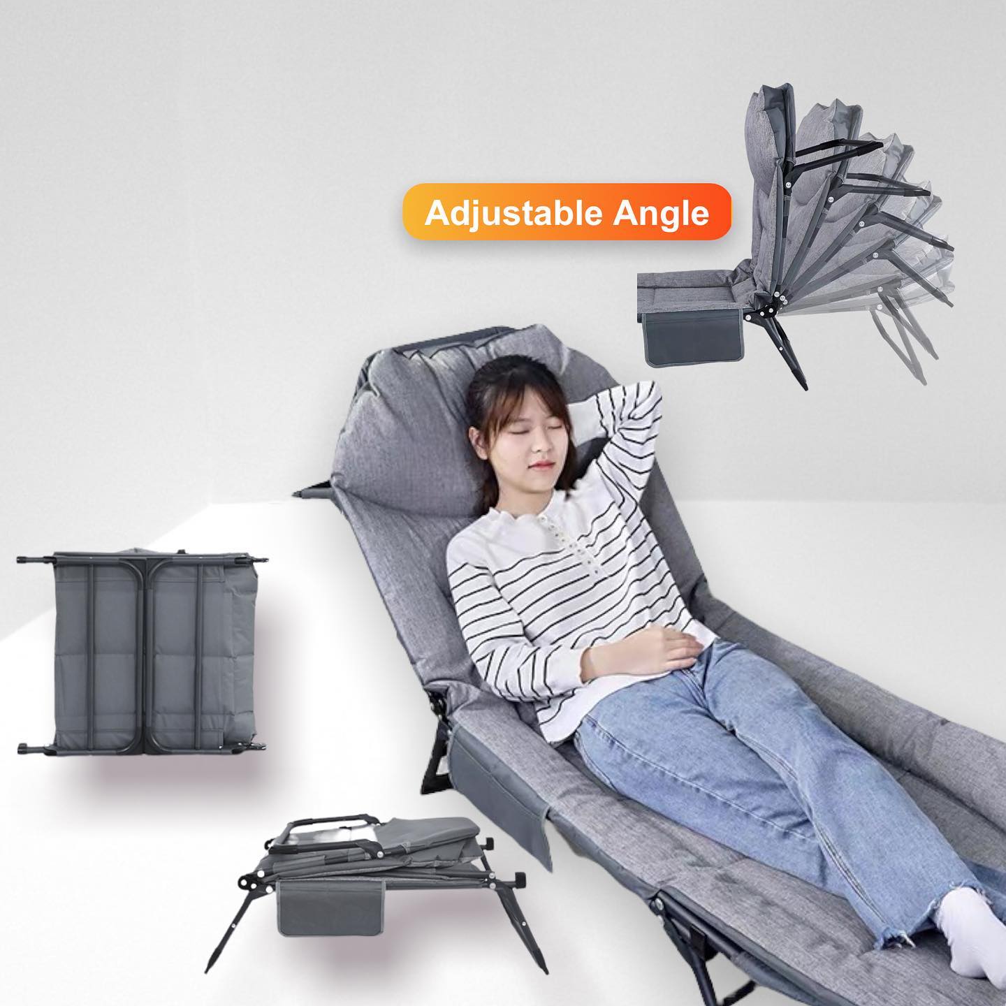 ✨INSTOCK✨ Super Portable Reclining Folding Bed