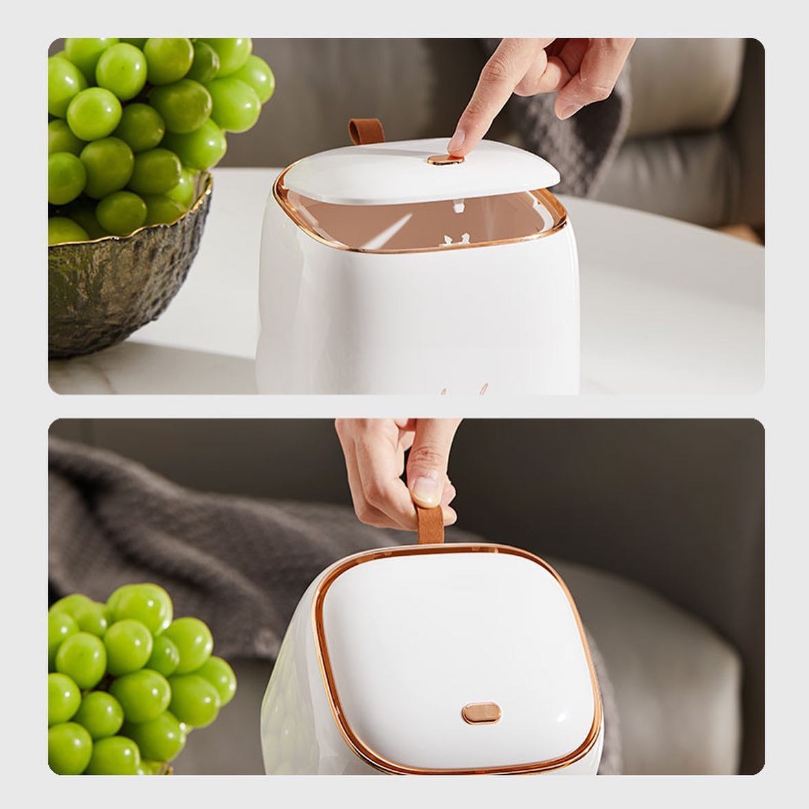✨PREORDER✨ Luxury mini desktop trash box
Available in White/Light Green/Dark Green