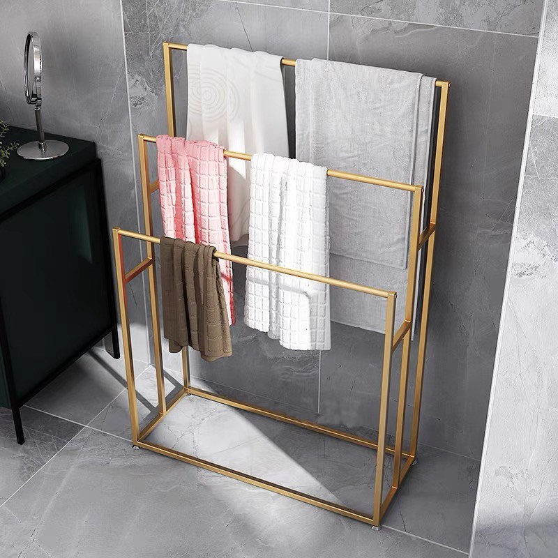 PREORDER Modern Nordic Bathroom Towel Rack Available in Gold Black White 3 Sizes Cosi Living Brunei